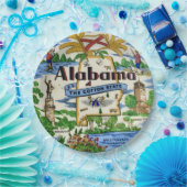 Alabama-Sehenswürdigkeiten-Party-Teller Pappteller (Party)