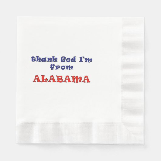 Alabama Serviette (Vorderseite)