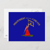 Alabama-Sezessionsflagge Postkarte (Vorne/Hinten)