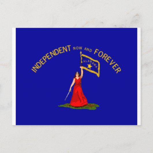 Alabama-Sezessionsflagge Postkarte (Vorderseite)