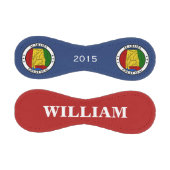 Alabama Siegel mit benutzerdefinierbarem Namen und Baseball (Paneele)