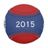 Alabama Siegel mit benutzerdefinierbarem Namen und Baseball (Vorderseite)