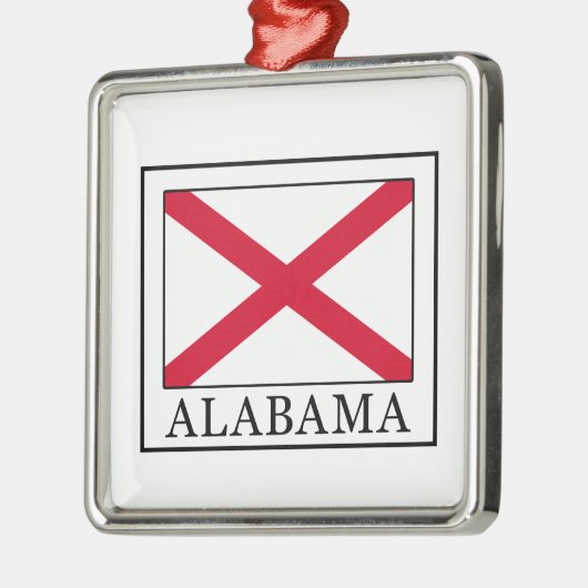 Alabama Silbernes Ornament (Links)