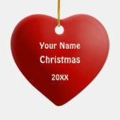 Alabama Snowflake Herz Weihnachtsschmuck (Hinten)