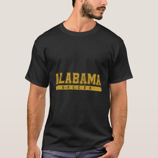 Alabama Soccer Varsity Vintager Text T-Shirt (Vorderseite)