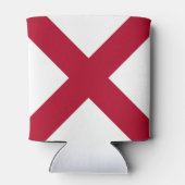 Alabama: St Andrew Crimson Cross Flag Dosenkühler (Rückseite)