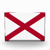Alabama: St Andrew Crimson Cross Flag Fotoblock (Vorderseite)
