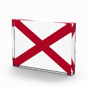 Alabama: St Andrew Crimson Cross Flag Fotoblock (Rechts)