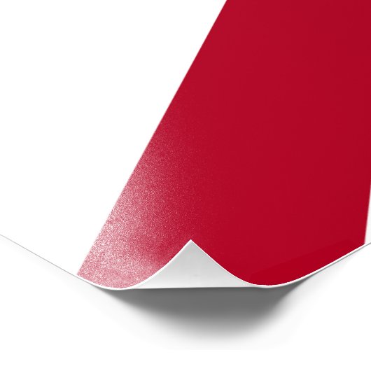 Alabama: St Andrew Crimson Cross Flag Fotodruck (Ecke)