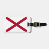 Alabama: St Andrew Crimson Cross Flag Gepäckanhänger (Vorderseite horizontal)