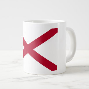 Alabama: St Andrew Crimson Cross Flag Jumbo-Tasse