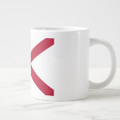 Alabama: St Andrew Crimson Cross Flag Jumbo-Tasse (Rechts)