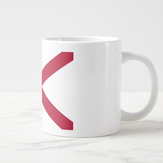 Alabama: St Andrew Crimson Cross Flag Jumbo-Tasse (Rechts)