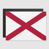 Alabama: St Andrew Crimson Cross Flag Magnetkarte (Vorne/Hinten)
