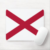 Alabama: St Andrew Crimson Cross Flag Mousepad (Mit Mouse)