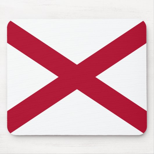 Alabama: St Andrew Crimson Cross Flag Mousepad (Vorne)