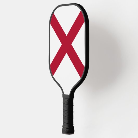 Alabama: St Andrew Crimson Cross Flag Pickleball Schläger (Links)
