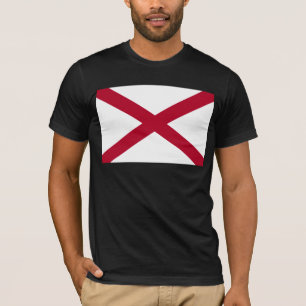 Alabama: St Andrew Crimson Cross-Flagge T-Shirt