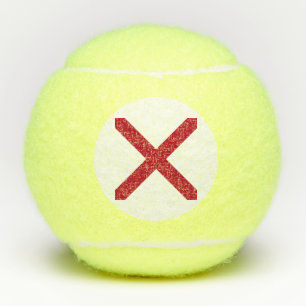 Alabama: St. Andrew-Kreuzflagge in Karmesinrot Tennisbälle