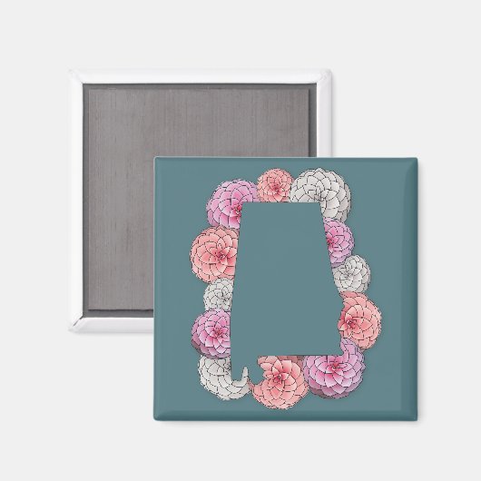 Alabama Staat Blume Magnet (Vorderseite/Rückseite)