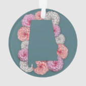 Alabama Staat Blume Ornament (Rückseite)