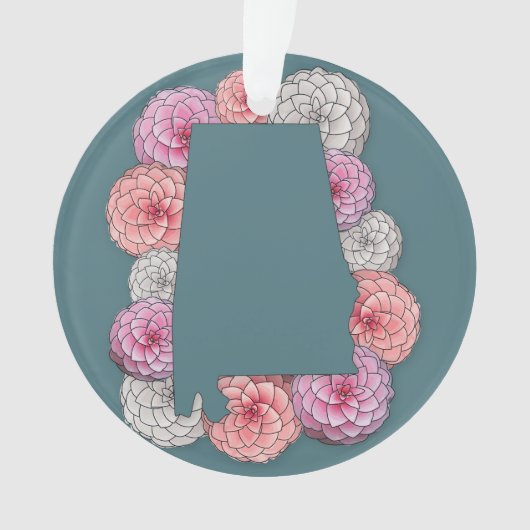 Alabama Staat Blume Ornament (Vorderseite)