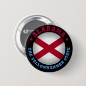 ALABAMA STAAT FLAG BUTTON (Vorne & Hinten)