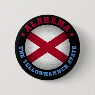 ALABAMA STAAT FLAG BUTTON