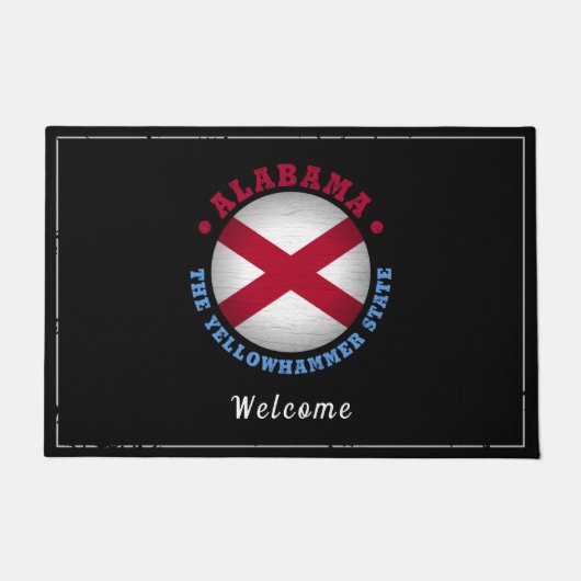 ALABAMA STAAT FLAG FUßMATTE (Vorderseite)