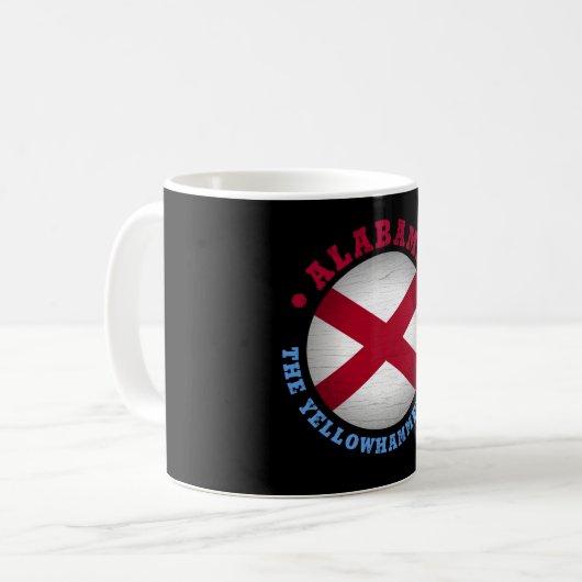 ALABAMA STAAT FLAG KAFFEETASSE (Vorderseite Links)