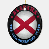 ALABAMA STAAT FLAG KERAMIK ORNAMENT (Links)