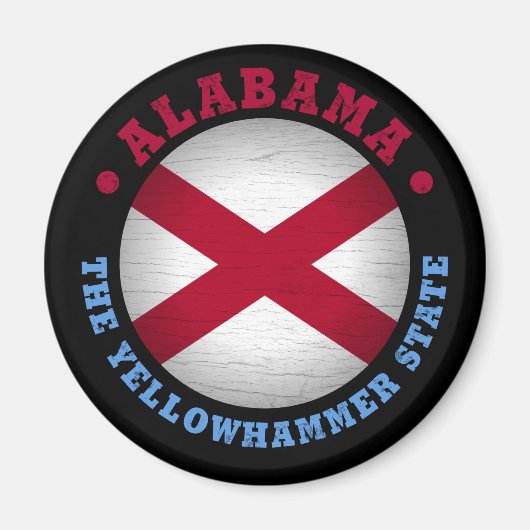 ALABAMA STAAT FLAG MAGNET (Vorne)