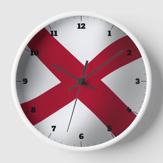 ALABAMA STAAT FLAG UHR (Vorderseite)