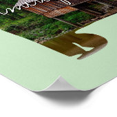 Alabama Staat Foto Einfügung und Ortsname Poster (Ecke)