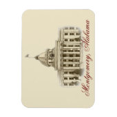 Alabama Staat Hauptstadt Flexible Magnet (Vertikal)