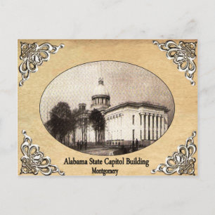 Alabama Staat Hauptstadt Gebäude Alte Postkarte