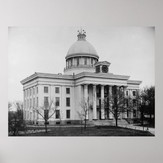Alabama Staat Hauptstadt Poster (Vorne)