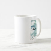 Alabama Staat Illustration Kontur Kaffeetasse (VorderseiteRechts)