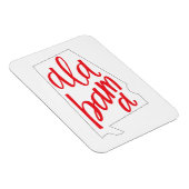 Alabama Staat Kontur Magnet (Rechte Seite)