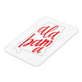 Alabama Staat Kontur Magnet (Linke Seite)