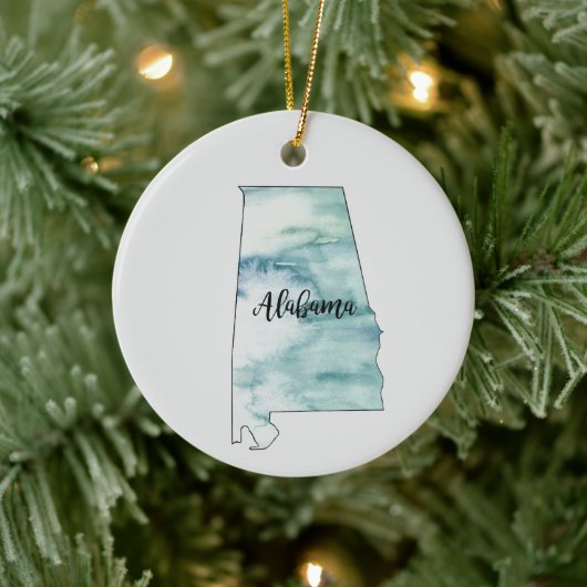 Alabama Staat Malerei Illustration Ornament (Baum)