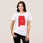 Alabama Staat Map Belong Tri-Blend Shirt (Vorderseite voll)