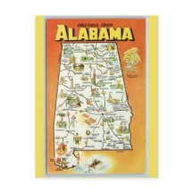 Alabama Staat Map
