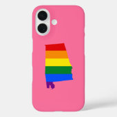 Alabama Staat Regenbogenkarte Case-Mate iPhone Hülle (Rückseite)