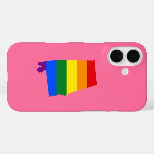 Alabama Staat Regenbogenkarte Case-Mate iPhone Hülle (Rückseite (Horizontal))