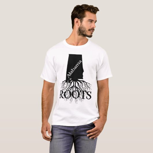 Alabama Staat Roots Shirt für Frauen oder Männer (Vorne ganz)