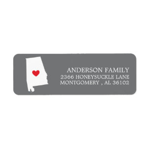 ALABAMA STAAT Rücksendekennzeichen verschieben