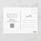 Alabama Staat Save the Date Postkarte (Rückseite)