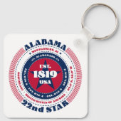 Alabama Staat Schlüsselanhänger (Rückseite)
