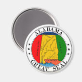 Alabama Staat Siegel Magnet (Vorderseite/Rückseite)